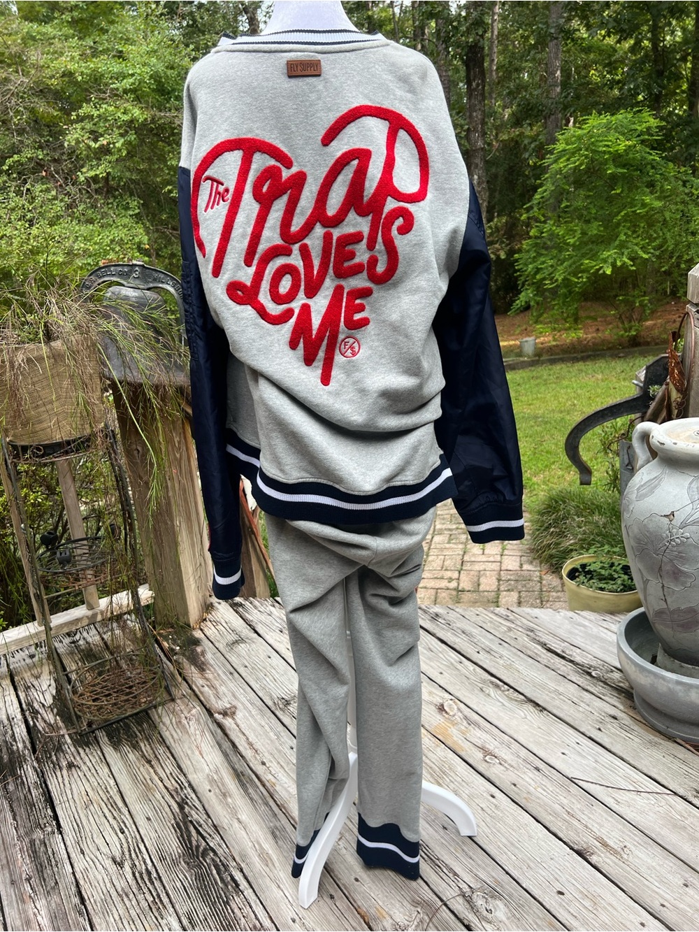 Rare Fly Supply The Trap Loves Me 2 Piece Tracksuit Set Gray 2xl